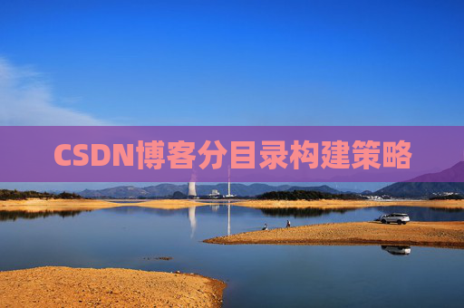 CSDN博客分目录构建策略